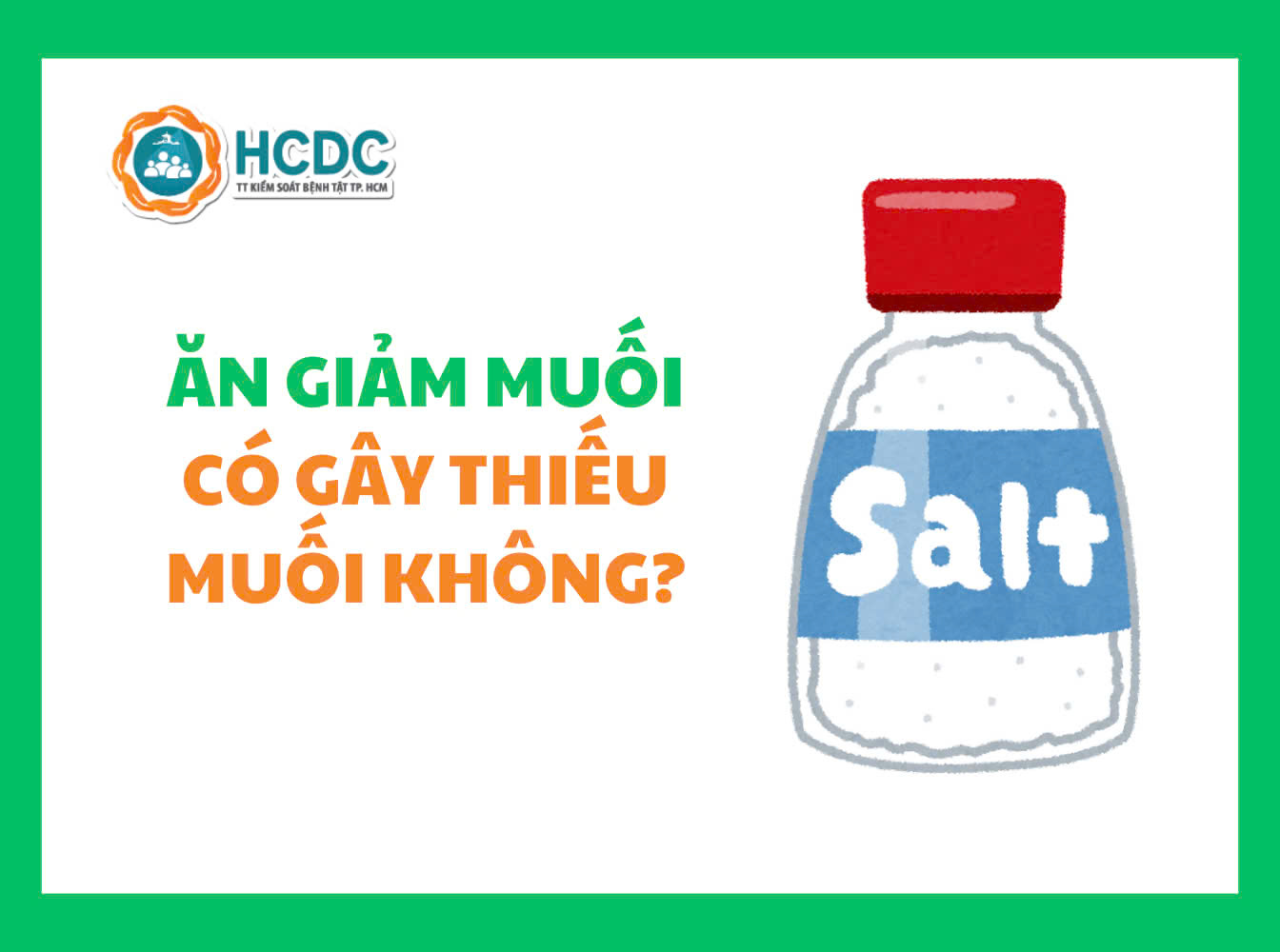 Ăn giảm muối có gây thiếu muối không?
