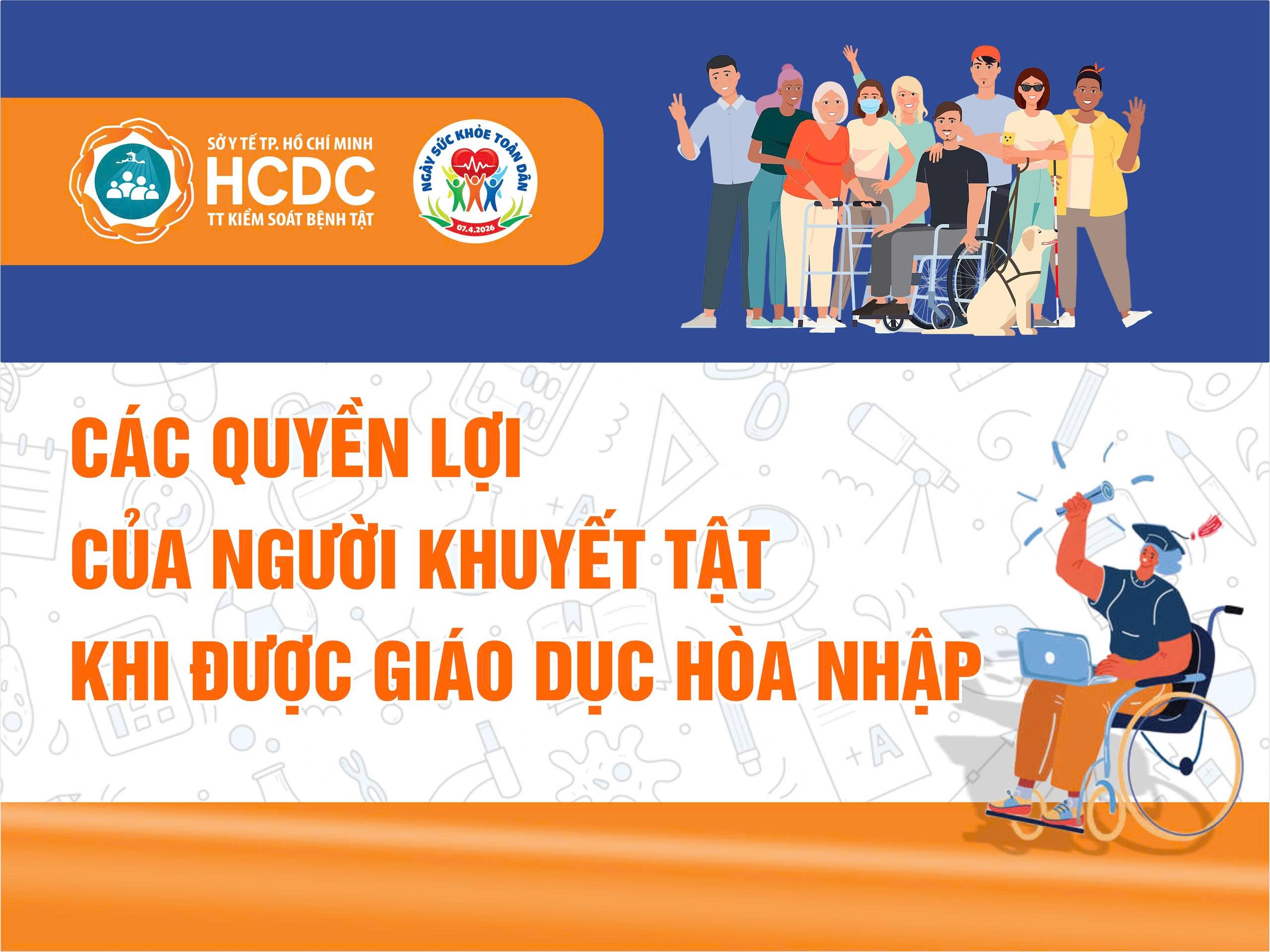 Các Quyền lợi của Người khuyết tật khi được giáo dục hòa nhập