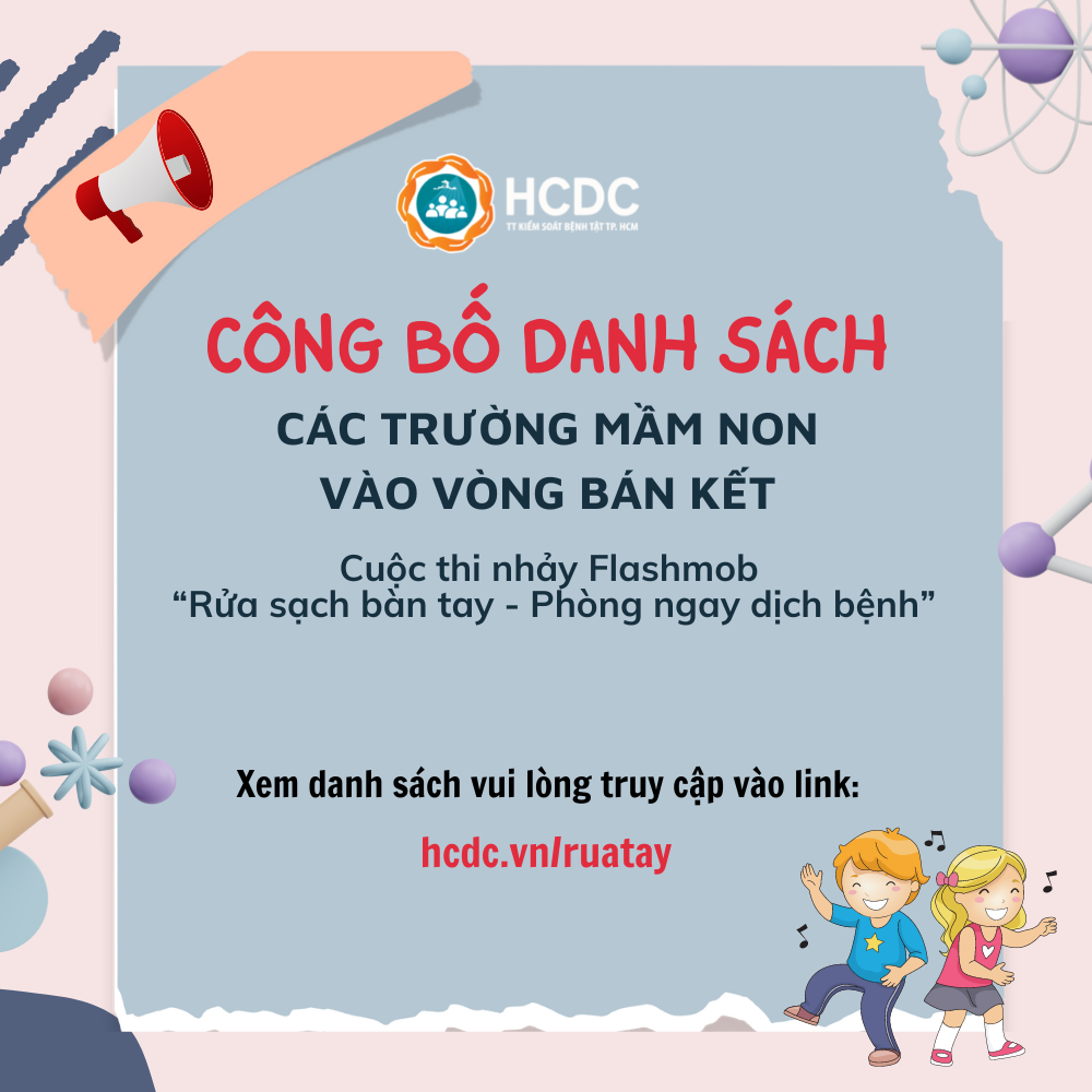 Công bố danh sách các trường mầm non vào Bán kết Cuộc thi nhảy Flashmob “Rửa sạch bàn tay - Phòng ngay dịch bệnh”