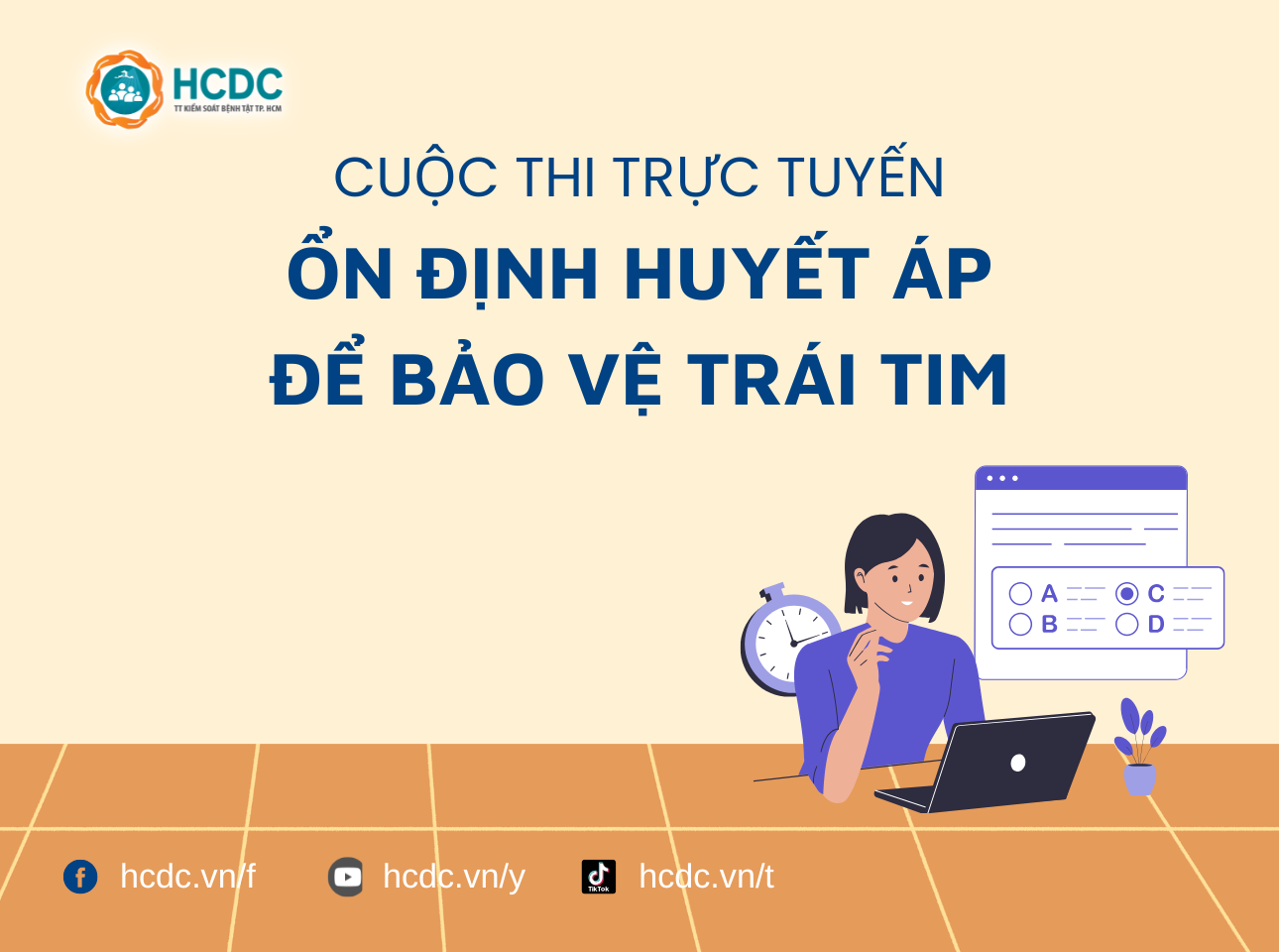 Cuộc thi trực tuyến “Ổn định huyết áp để bảo vệ trái tim”
