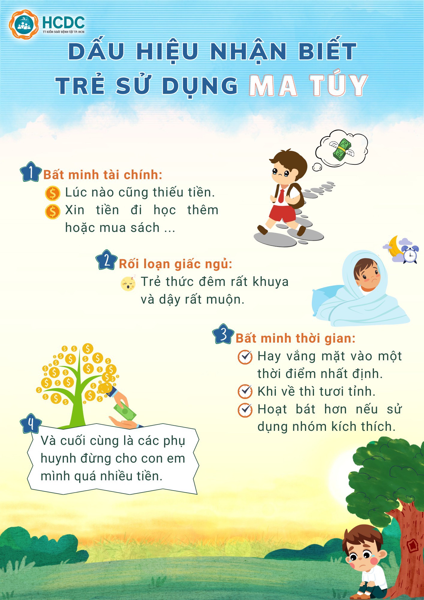 [DẤU HIỆU NHẬN BIẾT TRẺ SỬ DỤNG MA TUÝ]