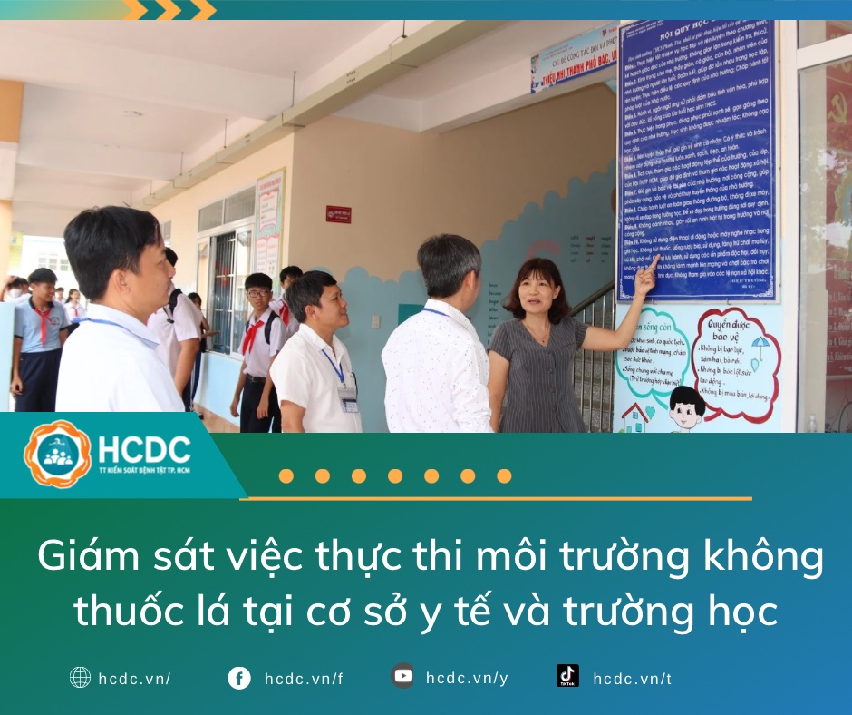 Giám sát việc thực thi môi trường không thuốc lá tại cơ sở y tế và trường học