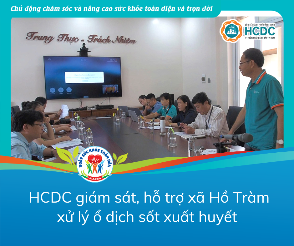 HCDC giám sát, hỗ trợ xã Hồ Tràm xử lý ổ dịch sốt xuất huyết