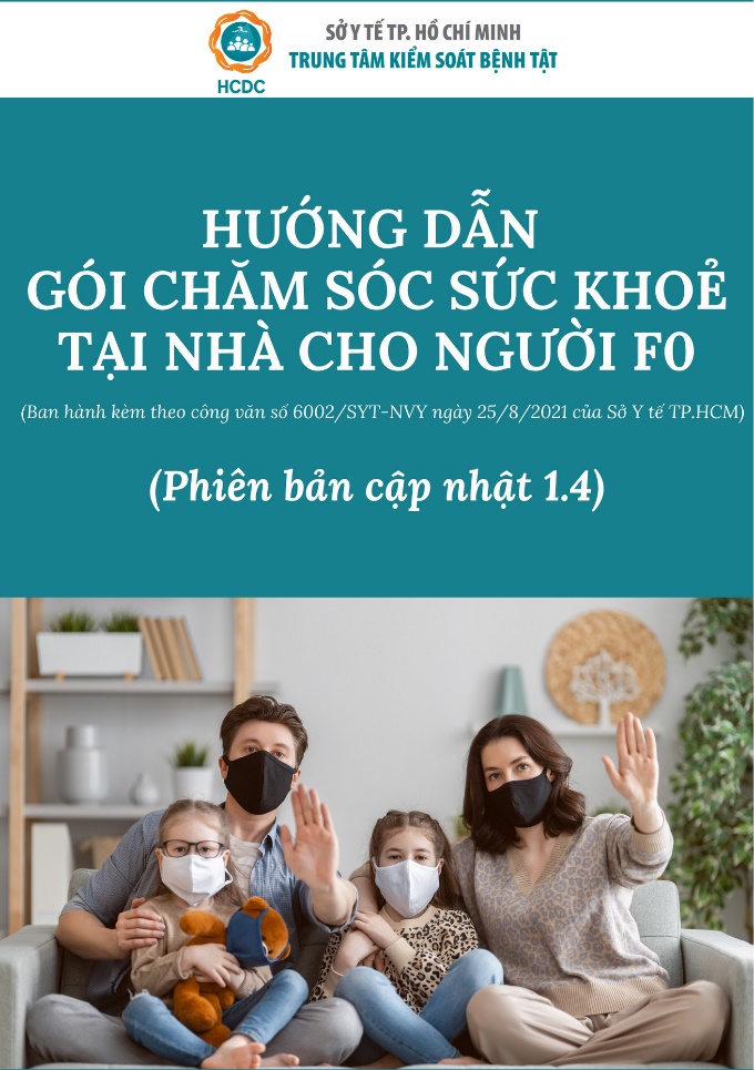 Hướng dẫn gói chăm sóc sức khỏe tại nhà cho người F0 (phiên bản 1.4)