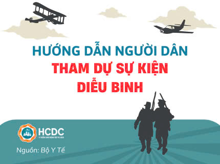 Hướng dẫn người dân tham dự sự kiện diễu binh