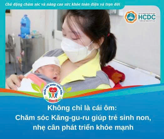 Không chỉ là cái ôm: Chăm sóc Kăng-gu-ru giúp trẻ sinh non, nhẹ cân phát triển khỏe mạnh