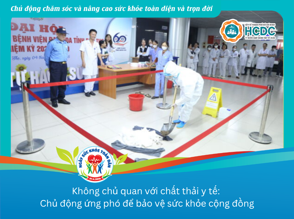 Không chủ quan với chất thải y tế: Chủ động ứng phó để bảo vệ sức khỏe cộng đồng