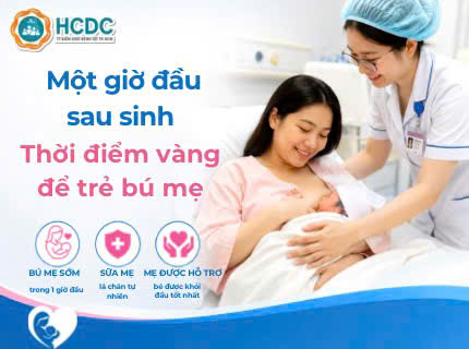 Một giờ đầu sau sinh: Thời điểm vàng để trẻ bú mẹ 