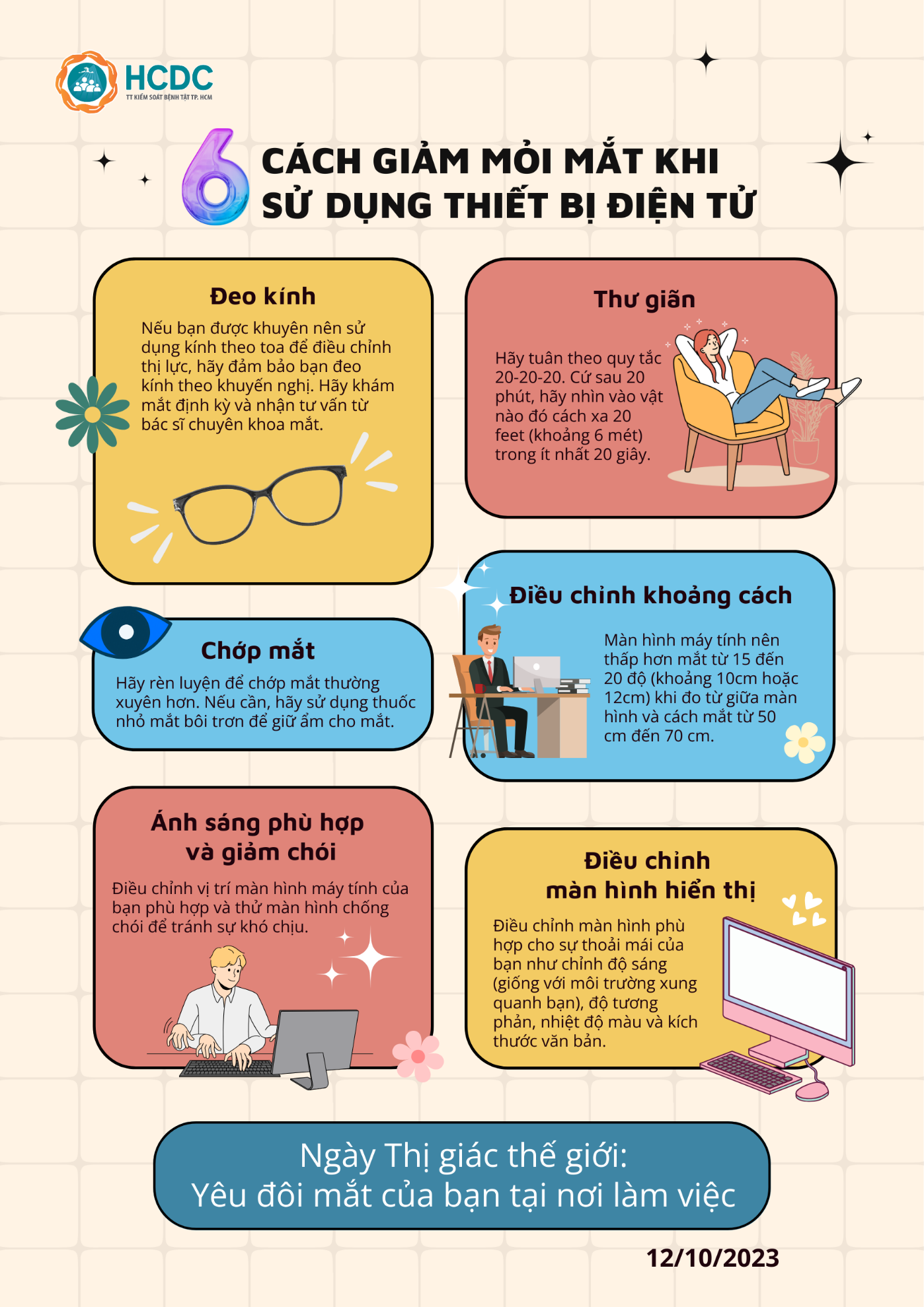 Ngày Thị giác thế giới năm 2023: Yêu đôi mắt của bạn tại nơi làm việc