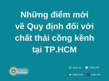 Những điểm mới về Quy định đối với chất thải cồng kềnh tại TP.HCM