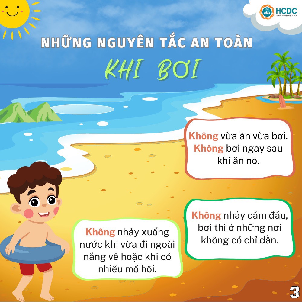 NHỮNG NGUYÊN TẮC AN TOÀN KHI BƠi