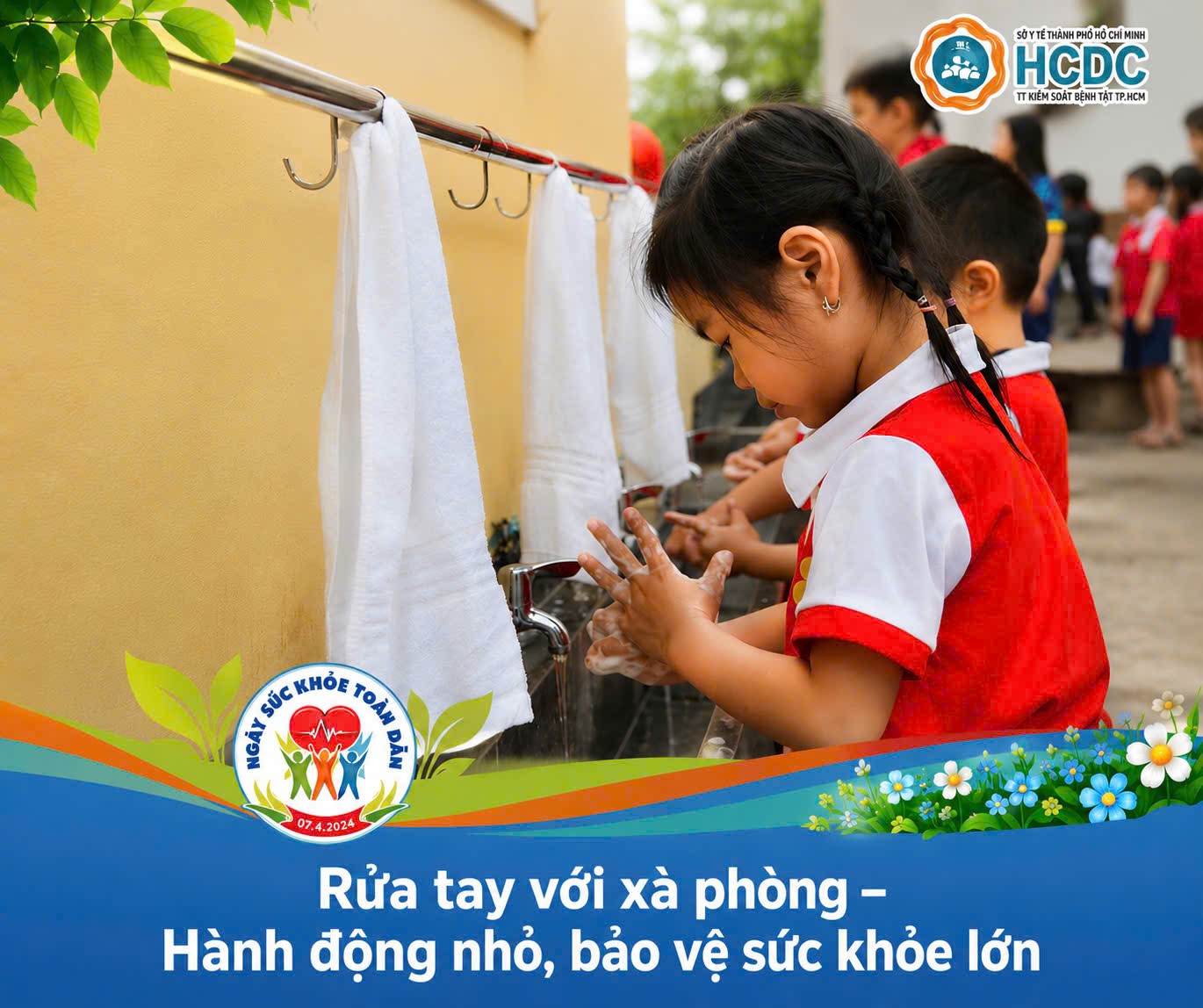 Rửa tay với xà phòng – Hành động nhỏ, bảo vệ sức khỏe lớn