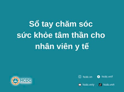 Sổ tay chăm sóc sức khỏe tâm thần cho nhân viên y tế
