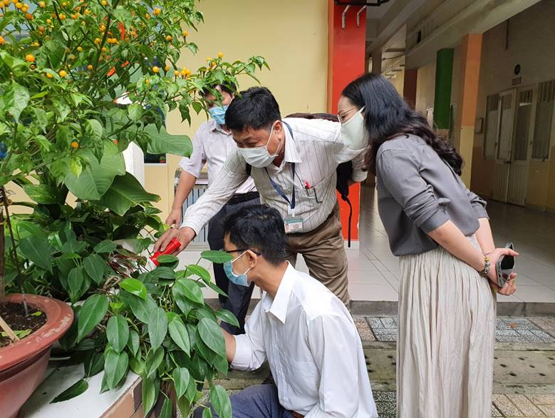 Sở Y tế kiểm tra công tác phòng chống dịch tại các trường học trên địa bàn Quận 1