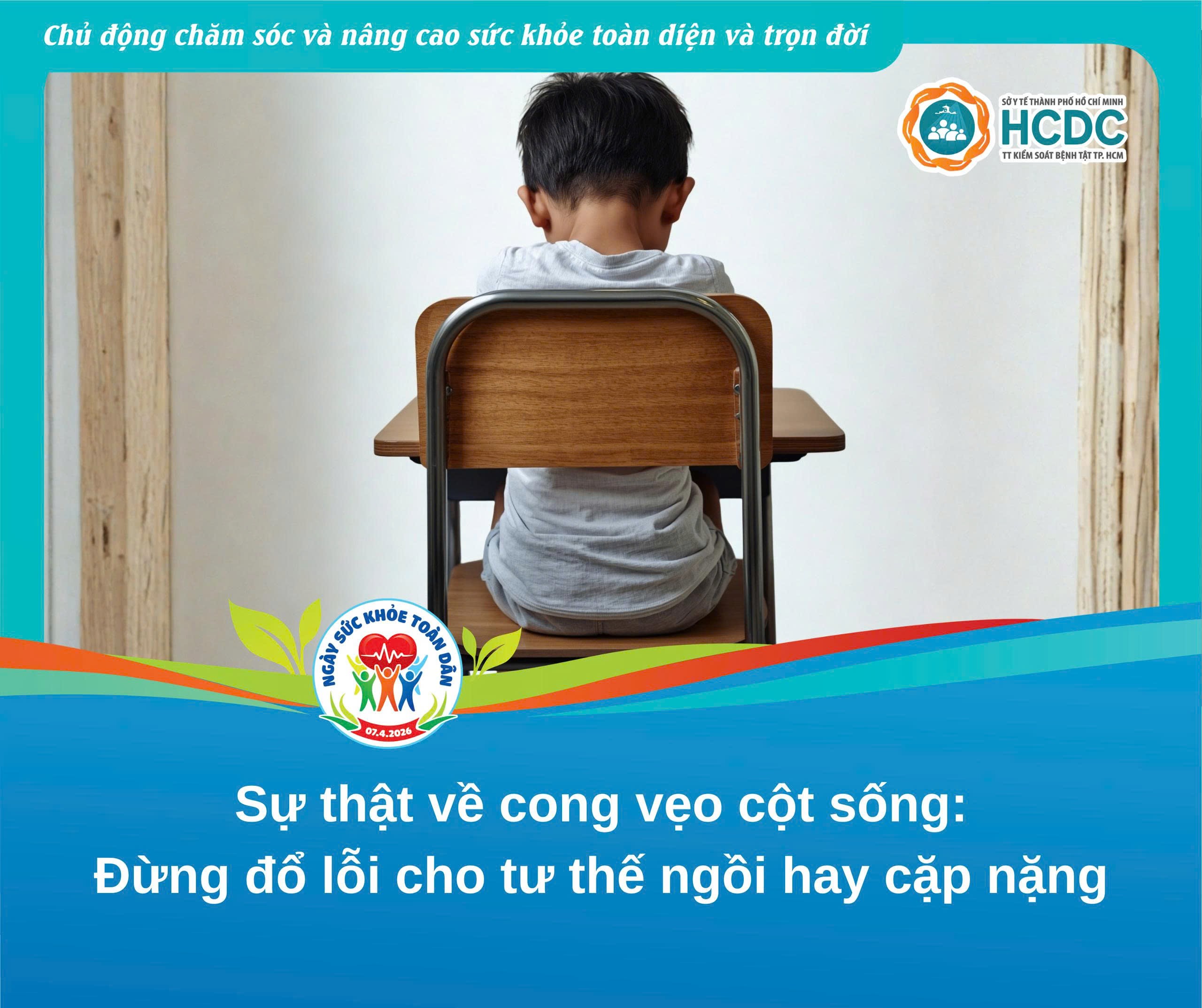 Sự thật về cong vẹo cột sống: Đừng đổ lỗi cho tư thế ngồi hay cặp nặng