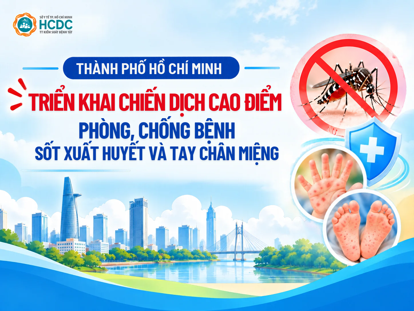 Thành phố Hồ Chí Minh: Triển khai chiến dịch cao điểm phòng, chống bệnh sốt xuất huyết và tay chân miệng