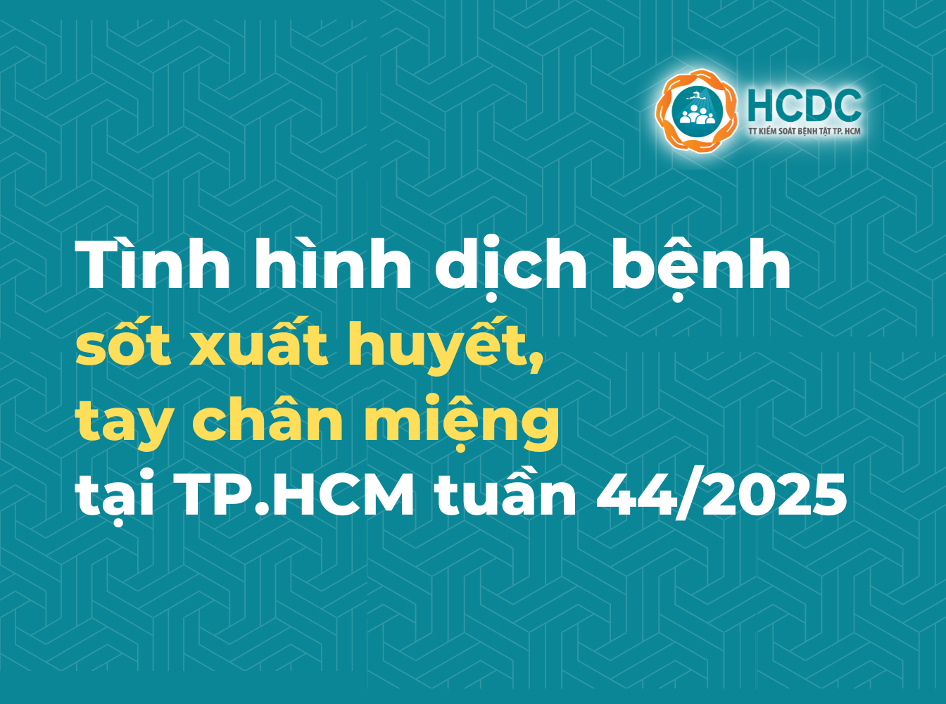 Tình hình dịch bệnh sốt xuất huyết, tay chân miệng trên địa bàn TP. Hồ Chí Minh tính đến tuần 44/2025