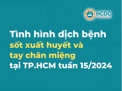 Tình hình dịch bệnh sốt xuất huyết và tay chân miệng tại TP. Hồ Chí Minh tính đến tuần 15/2024