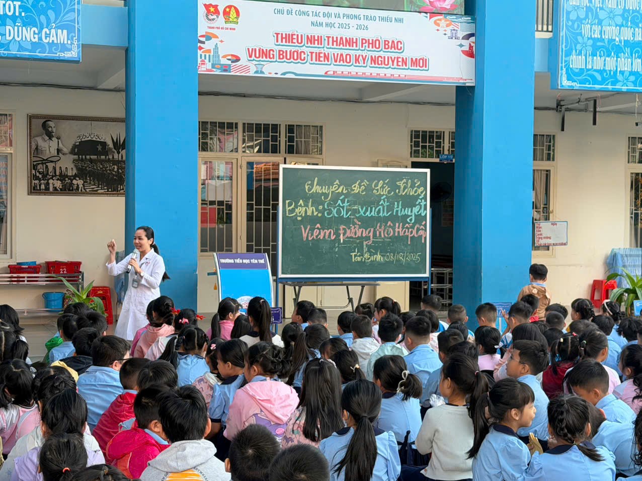 Truyền thông phòng, chống sốt xuất huyết và viêm đường hô hấp cấp tại Trường Tiểu học Yên Thế