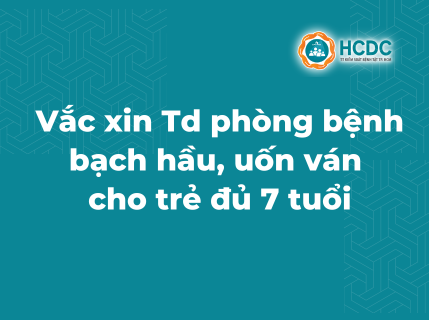Vắc xin TD phòng bệnh bạch hầu, uốn ván cho trẻ