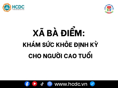 Xã Bà Điểm: khám sức khỏe định kỳ cho người cao tuổi