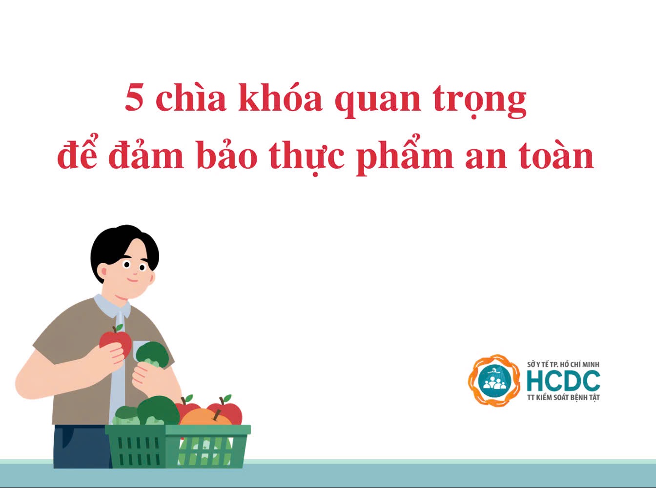 5 chìa khóa quan trọng để đảm bảo thực phẩm an toàn 