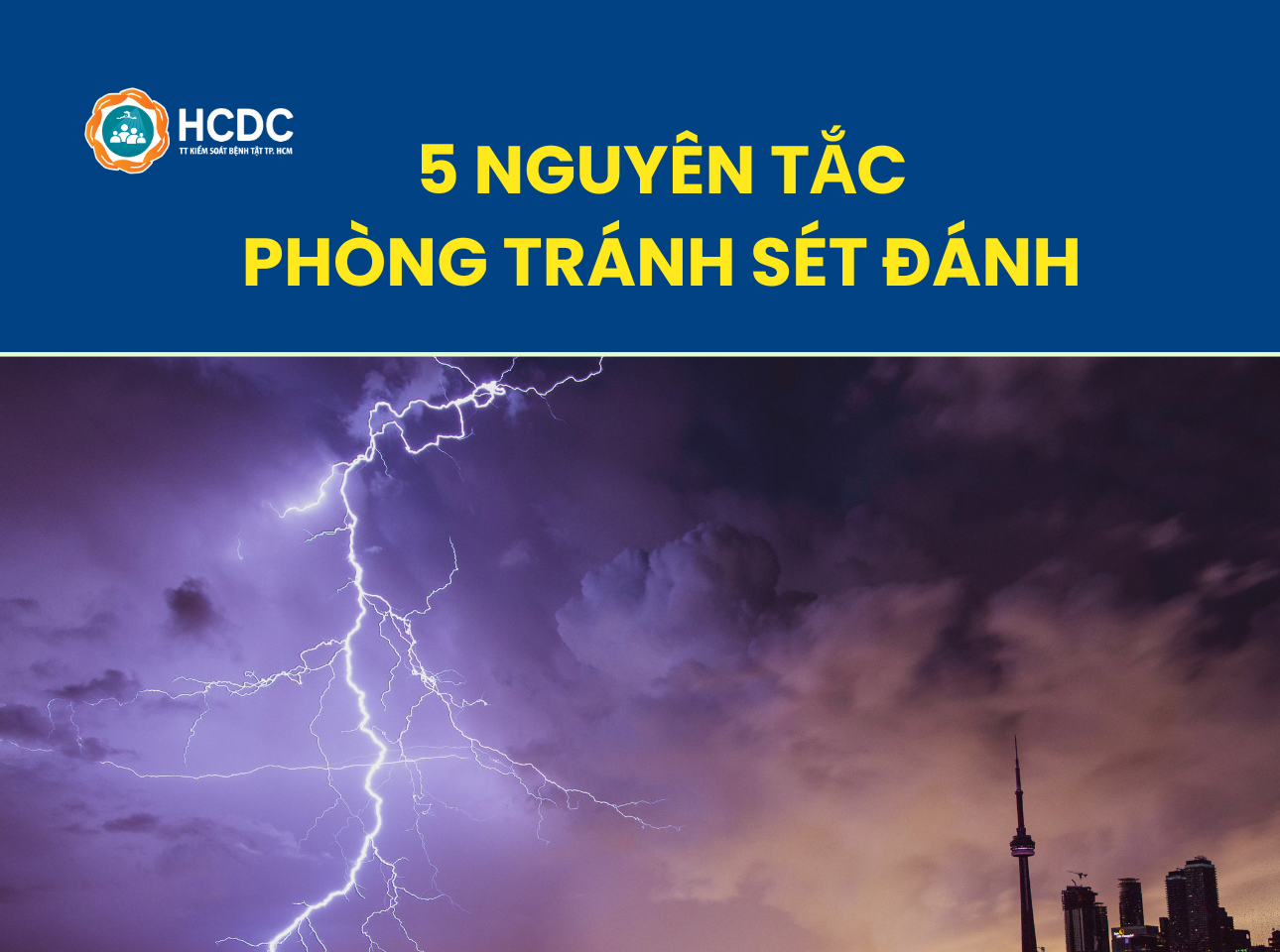 5 nguyên tắc phòng tránh sét đánh