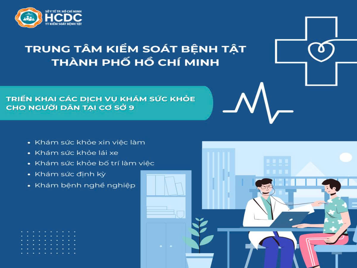 HCDC: Triển khai các dịch vụ khám sức khỏe cho người dân tại cơ sở 9