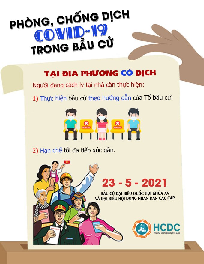 Hướng dẫn phòng chống dịch COVID-19 trong bầu cử