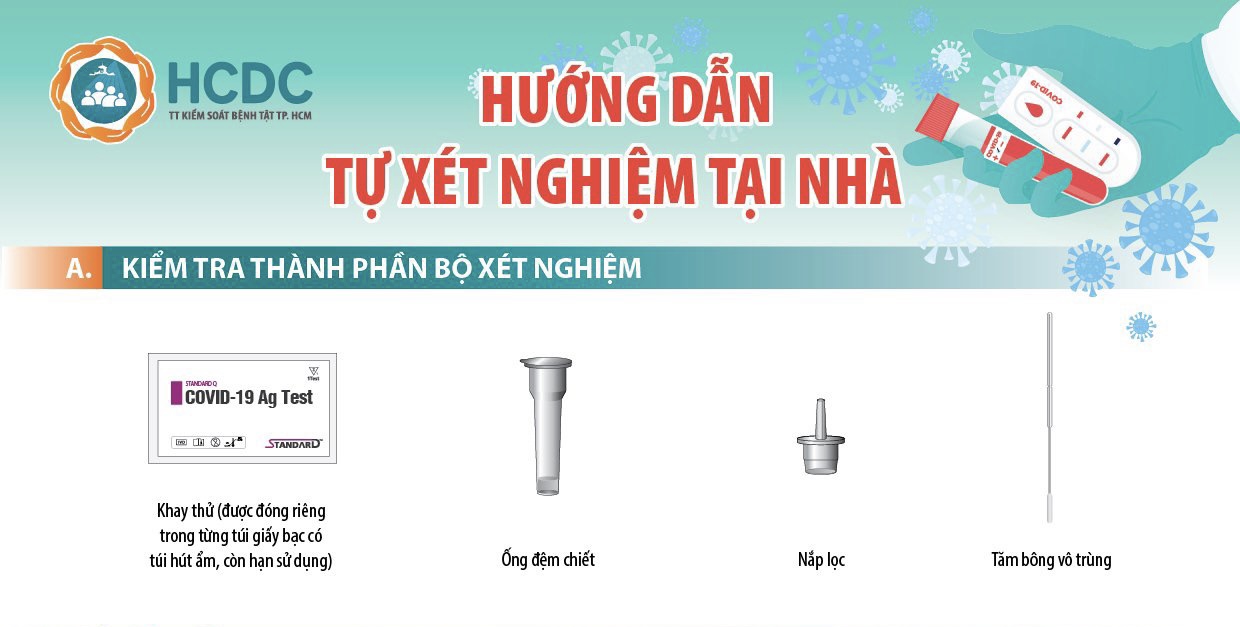 Hướng dẫn tự xét nghiệm tại nhà