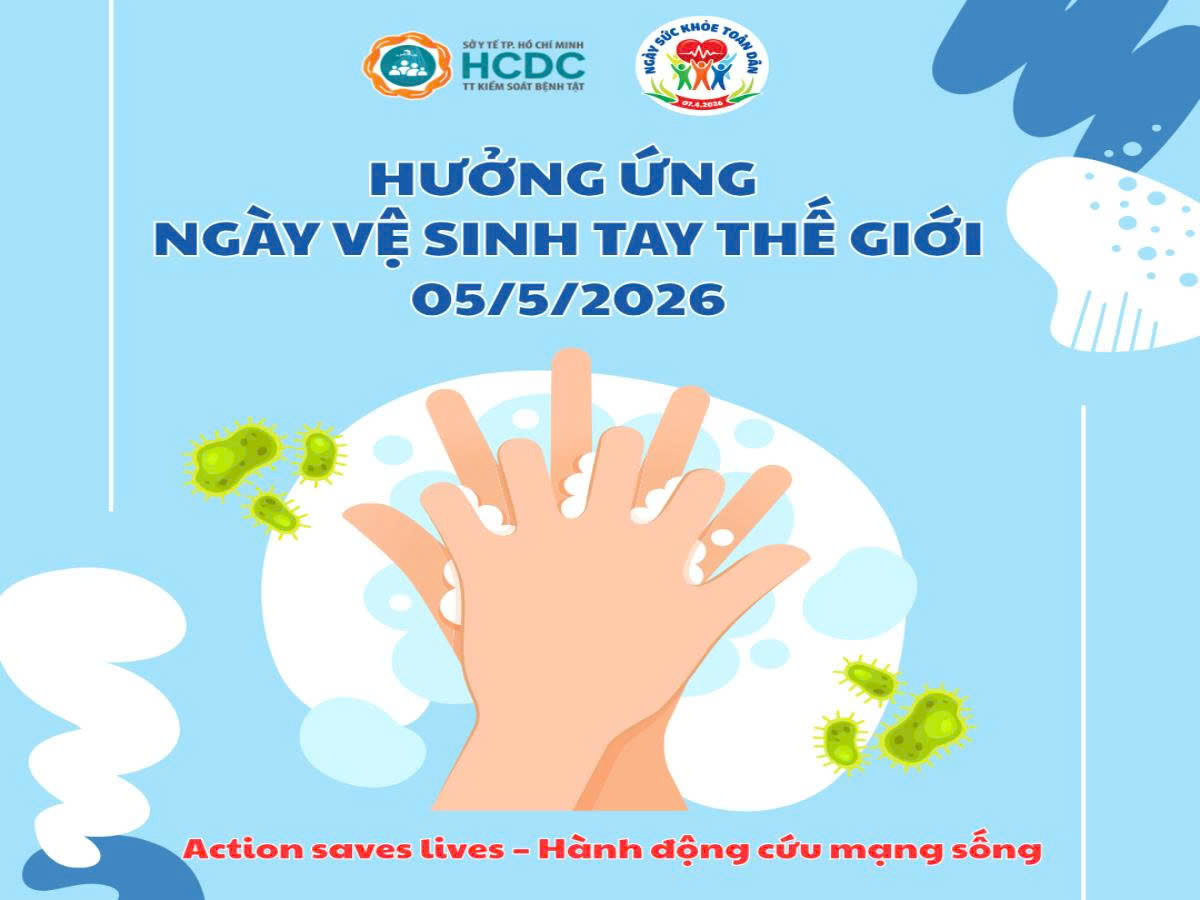 Hưởng ứng Ngày Vệ sinh tay Thế giới 05/5/2026