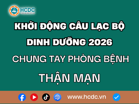 Khởi động Câu lạc bộ dinh dưỡng 2026: chung tay phòng bệnh thận mạn