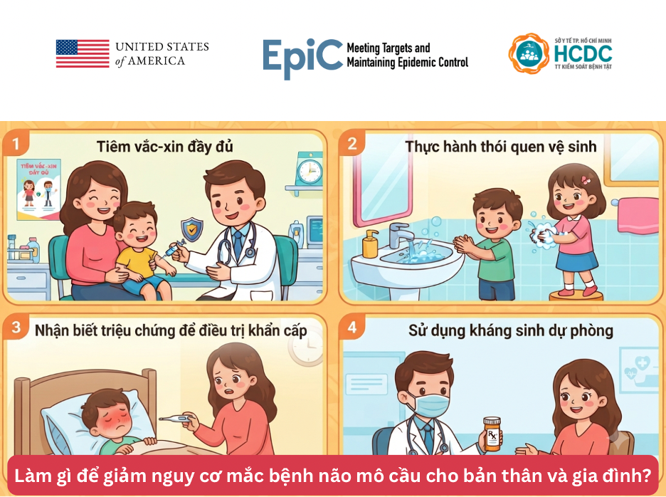 Làm gì để giảm nguy cơ mắc bệnh não mô cầu cho bản thân và gia đình?