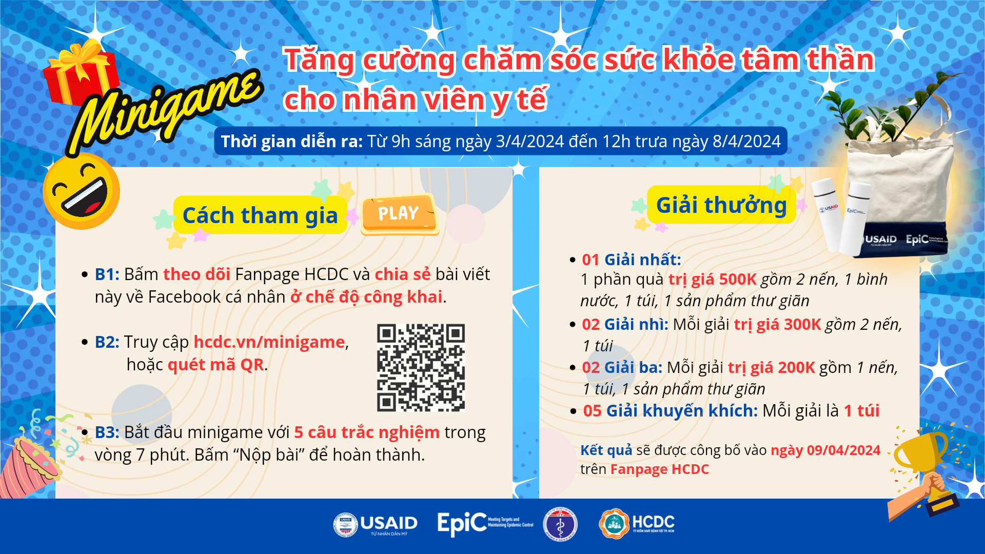 Minigame: Tăng cường chăm sóc sức khỏe tâm thần cho nhân viên y tế