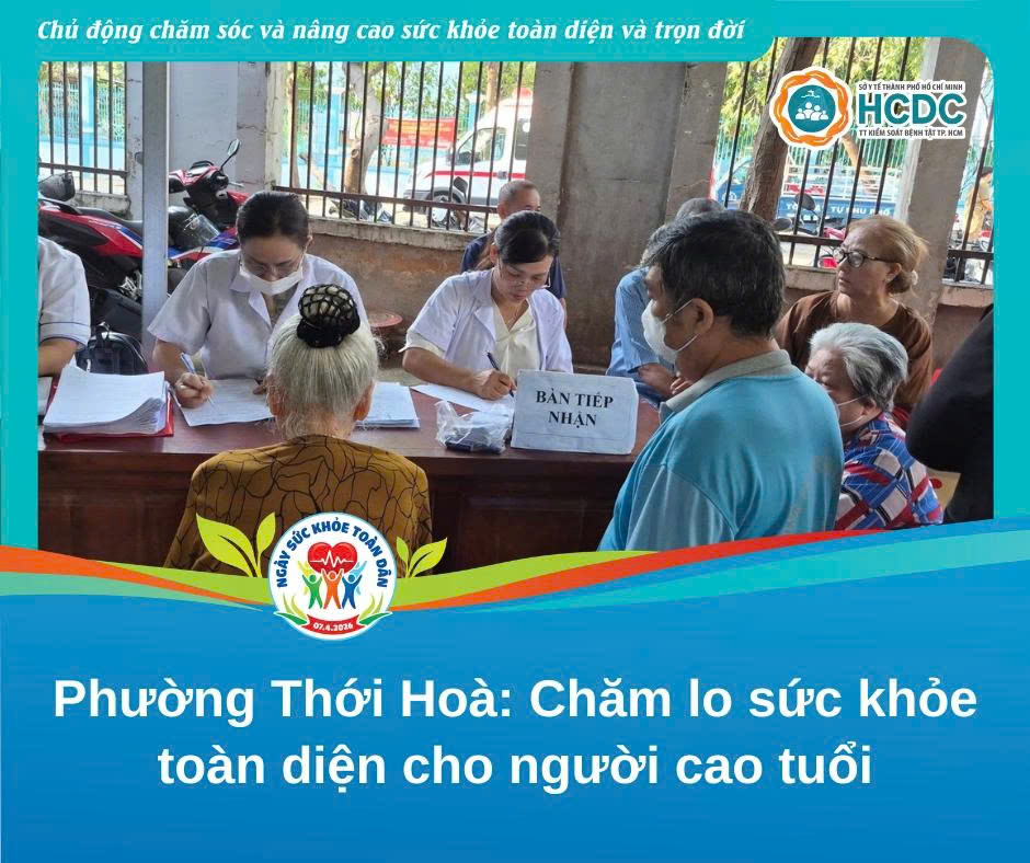 Phường Thới Hoà: chăm lo sức khỏe toàn diện cho người cao tuổi
