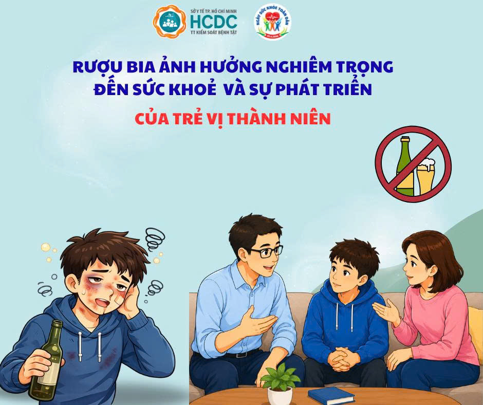 Rượu bia ảnh hưởng nghiêm trọng đến sức khỏe và sự phát triển của trẻ vị thành niên 