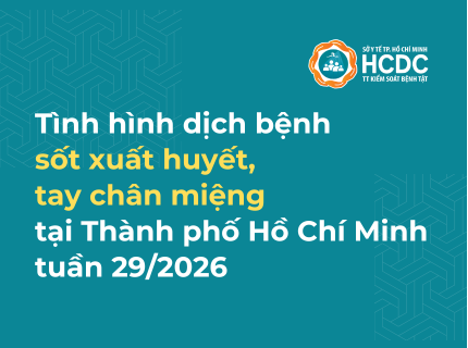 Tình hình dịch bệnh sốt xuất huyết, tay chân miệng trên địa bàn TP. Hồ Chí Minh tính đến tuần 29/2026