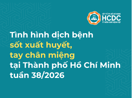 Tình hình dịch bệnh sốt xuất huyết, tay chân miệng trên địa bàn TP. Hồ Chí Minh tính đến tuần 38/2026