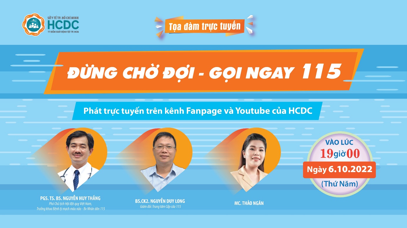 Tọa đàm trực tuyến: “Đừng chờ đợi - Gọi ngay 115”