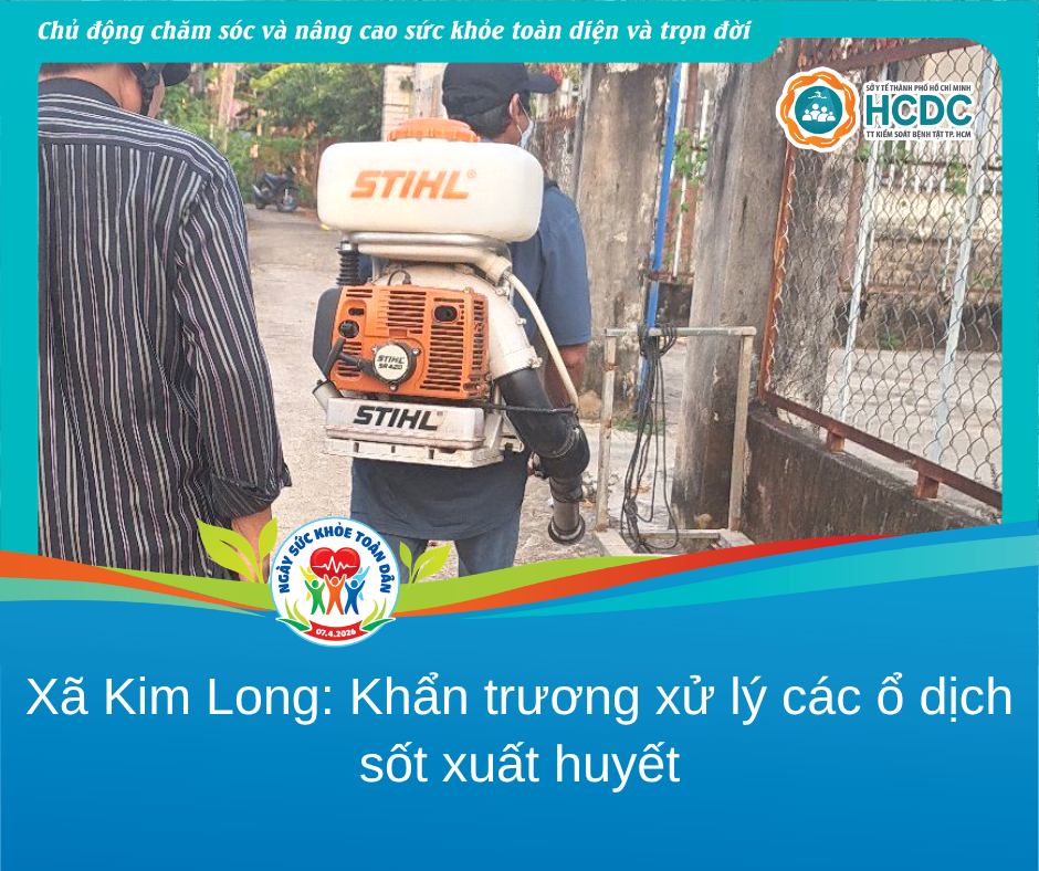 Xã Kim Long: Khẩn trương xử lý các ổ dịch sốt xuất huyết