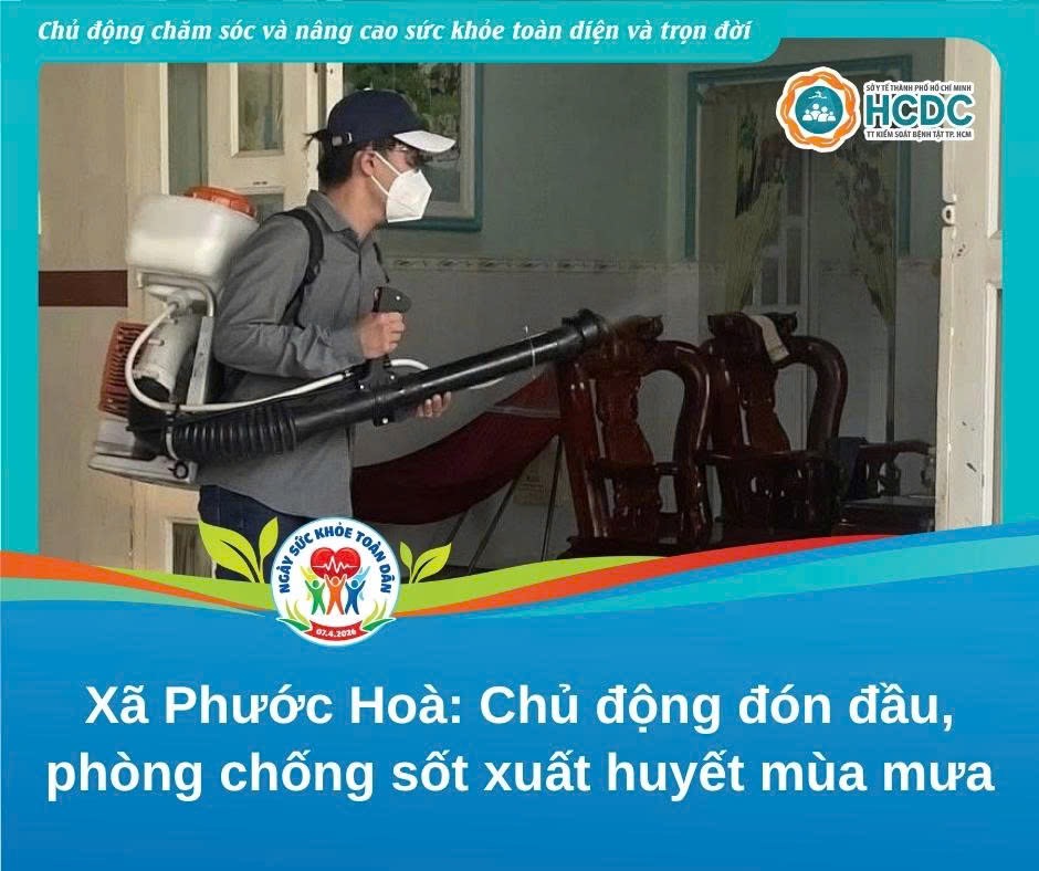 Xã Phước Hoà: Chủ động đón đầu, phòng chống sốt xuất huyết mùa mưa