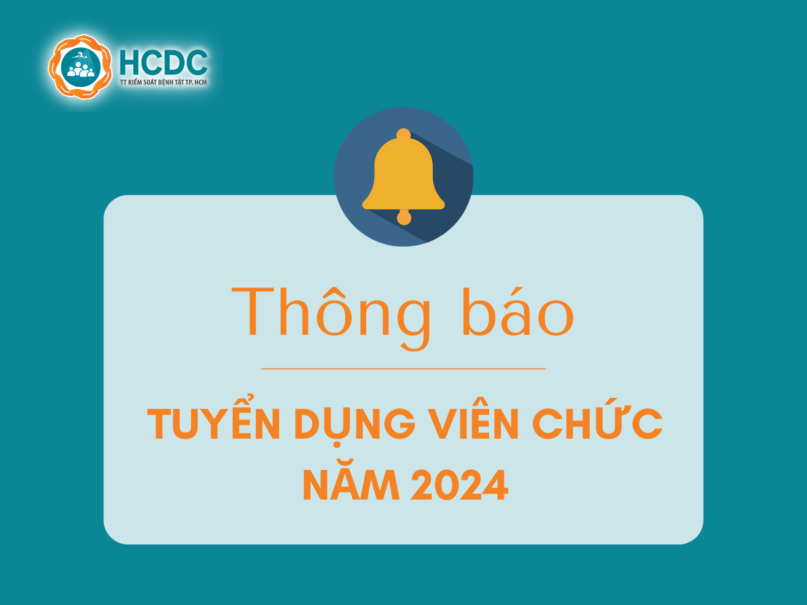 HCDC: Thông báo tuyển dụng viên chức năm 2024
