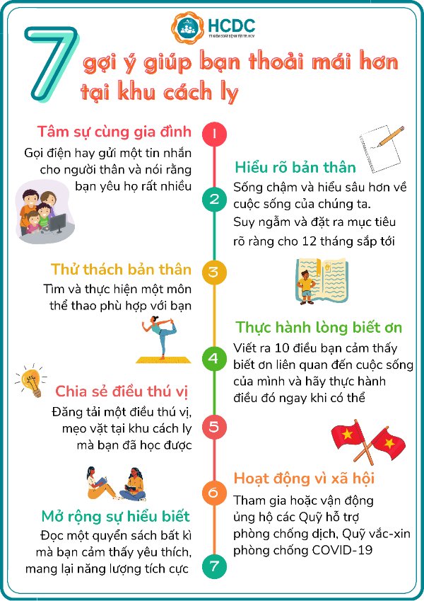 7 gợi ý giúp bạn thoải mái hơn tại khu cách ly