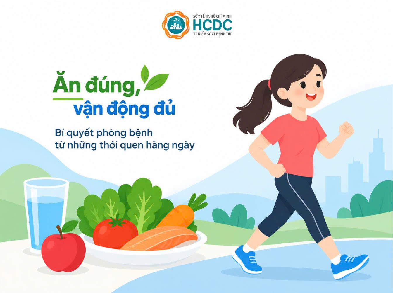 Ăn đúng, vận động đủ – Bí quyết phòng bệnh từ những thói quen hằng ngày