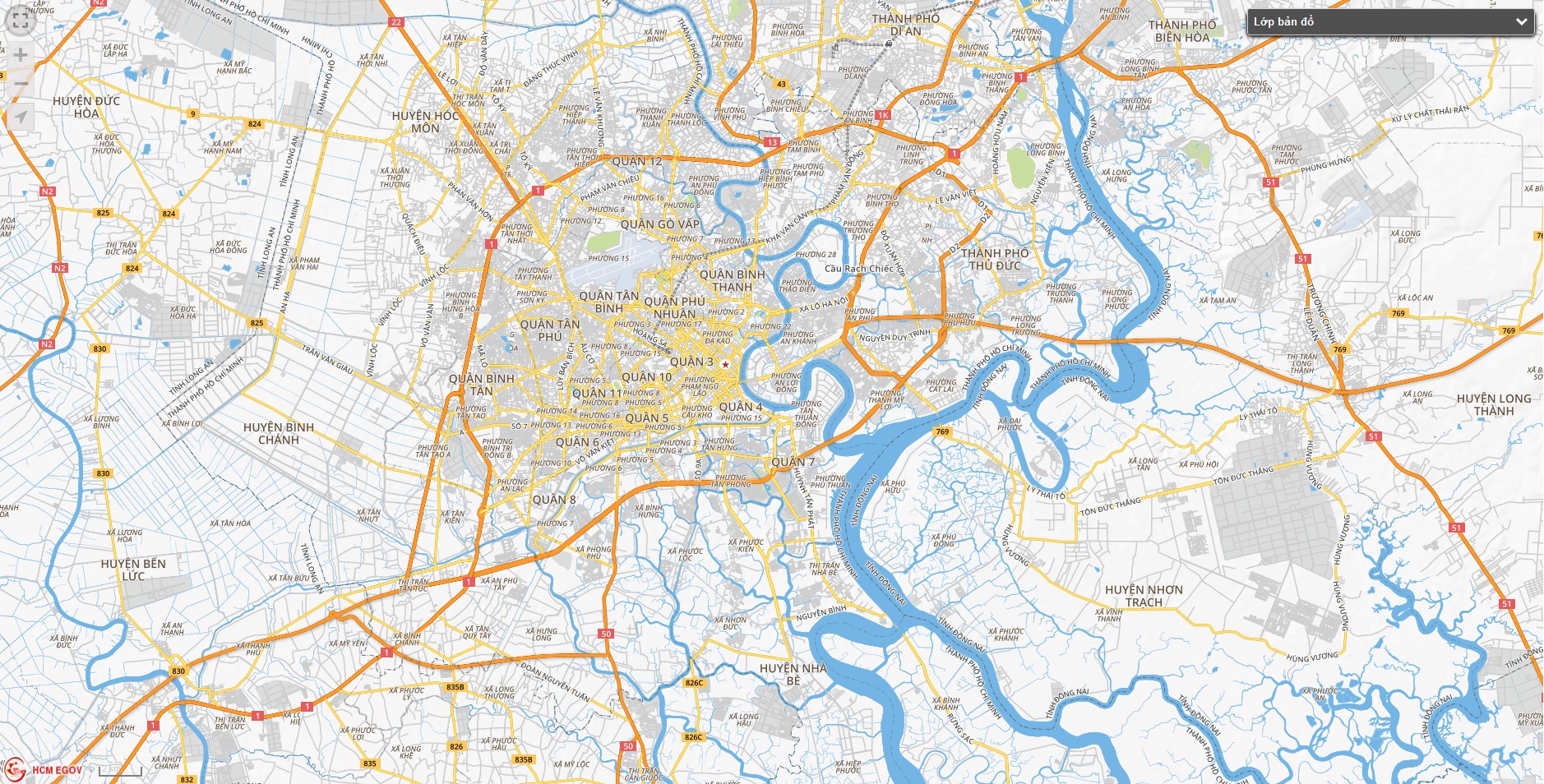 Bản đồ COVID-19 TP. HCM