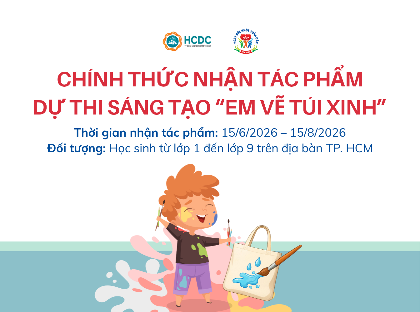 Chính thức nhận tác phẩm dự thi sáng tạo “Em vẽ túi xinh”