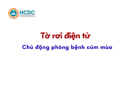 Chủ động phòng bệnh cúm mùa