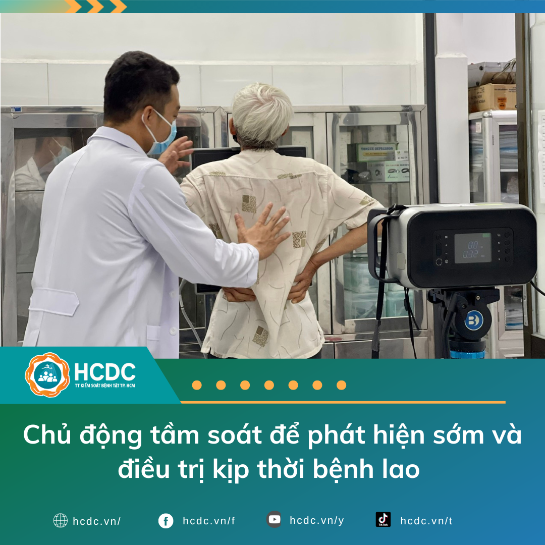 Chủ động tầm soát để phát hiện sớm và điều trị kịp thời bệnh lao