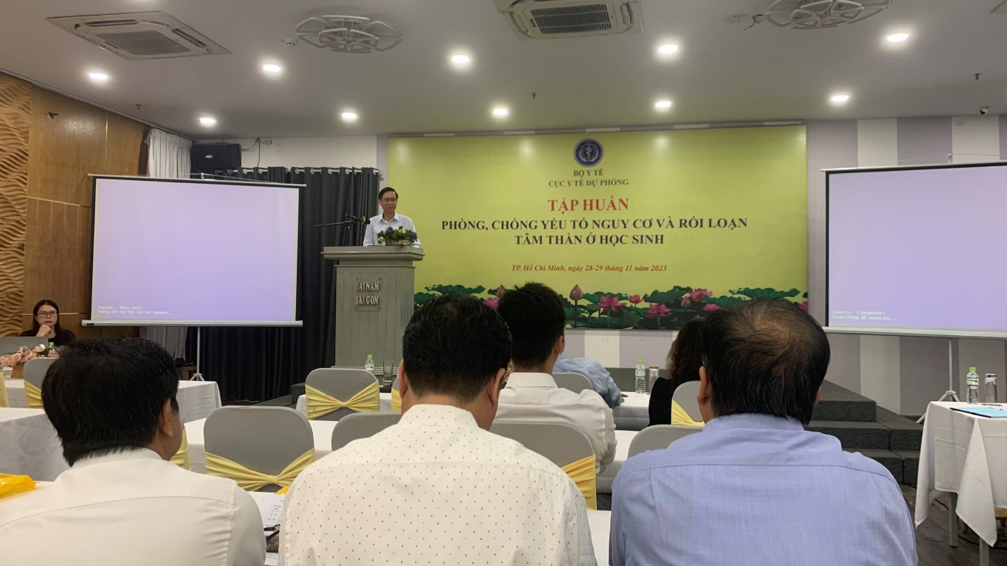 Cục Y tế Dự phòng tổ chức tập huấn “Phòng, chống yếu tố nguy cơ và rối loạn tâm thần ở học sinh”