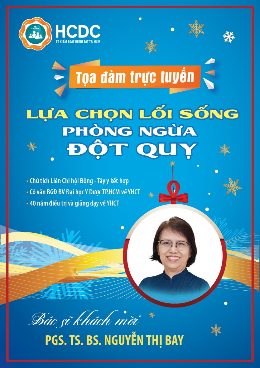 Cùng giao lưu với chuyên gia trong tọa đàm trực tuyến “Lựa chọn lối sống - Phòng ngừa đột quỵ”